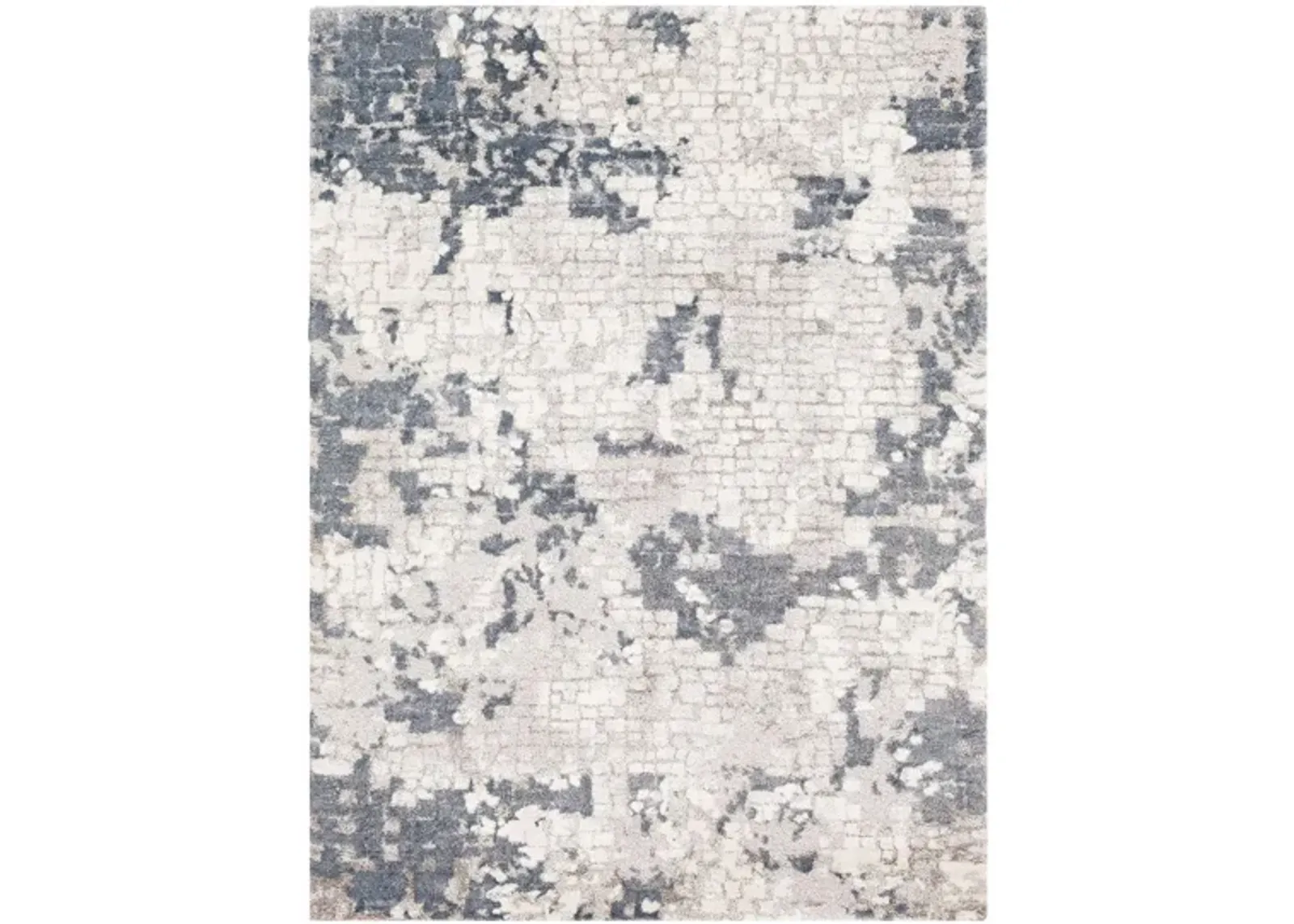 Finley Area Rug in Denim, Pale Blue, Light Gray, Medium Gray, Ivory by Surya