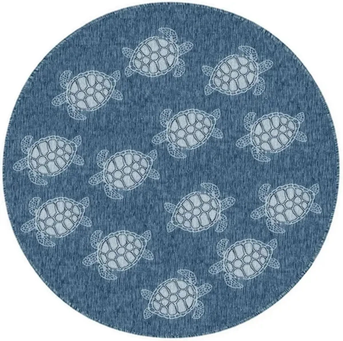 Carmel Indoor/Outdoor Rug in Navy by Trans-Ocean Import Co Inc