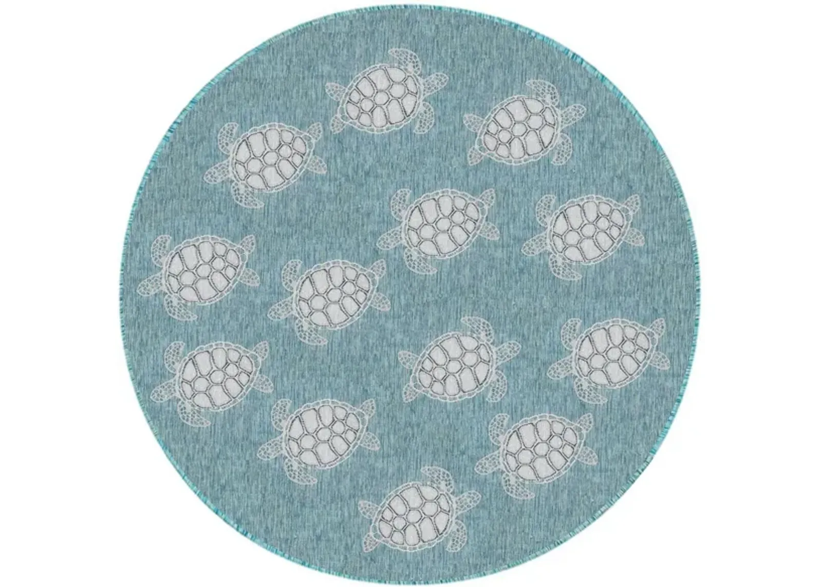 Carmel Indoor/Outdoor Rug in Aqua by Trans-Ocean Import Co Inc