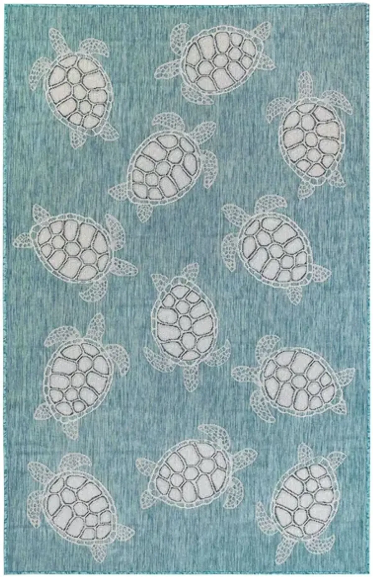 Carmel Indoor/Outdoor Rug in Aqua by Trans-Ocean Import Co Inc