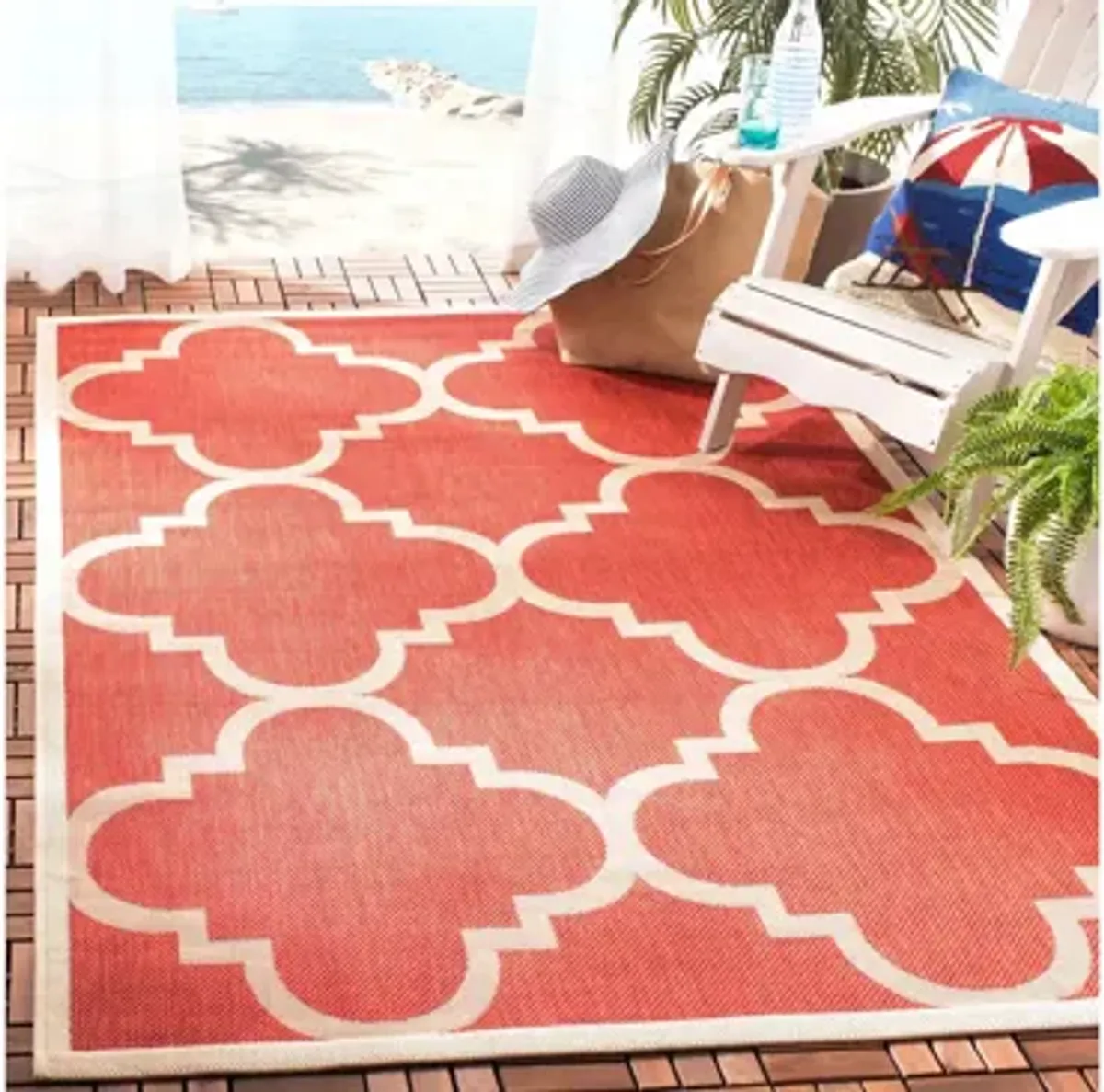 Courtyard Morocco Indoor/Outdoor Area Rug