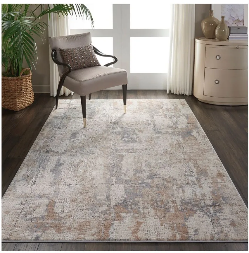 Clayton Area Rug in Beige/Gray by Nourison