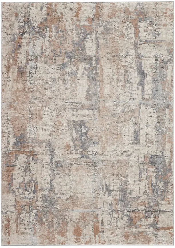 Clayton Area Rug in Beige/Gray by Nourison