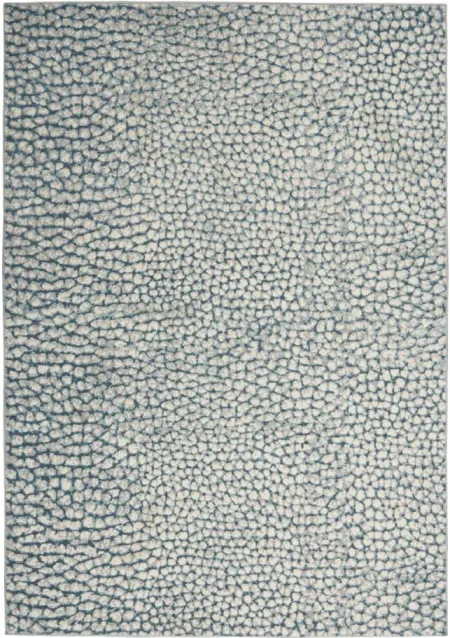 Robin Area Rug in Ivory/Blue/Grey by Nourison