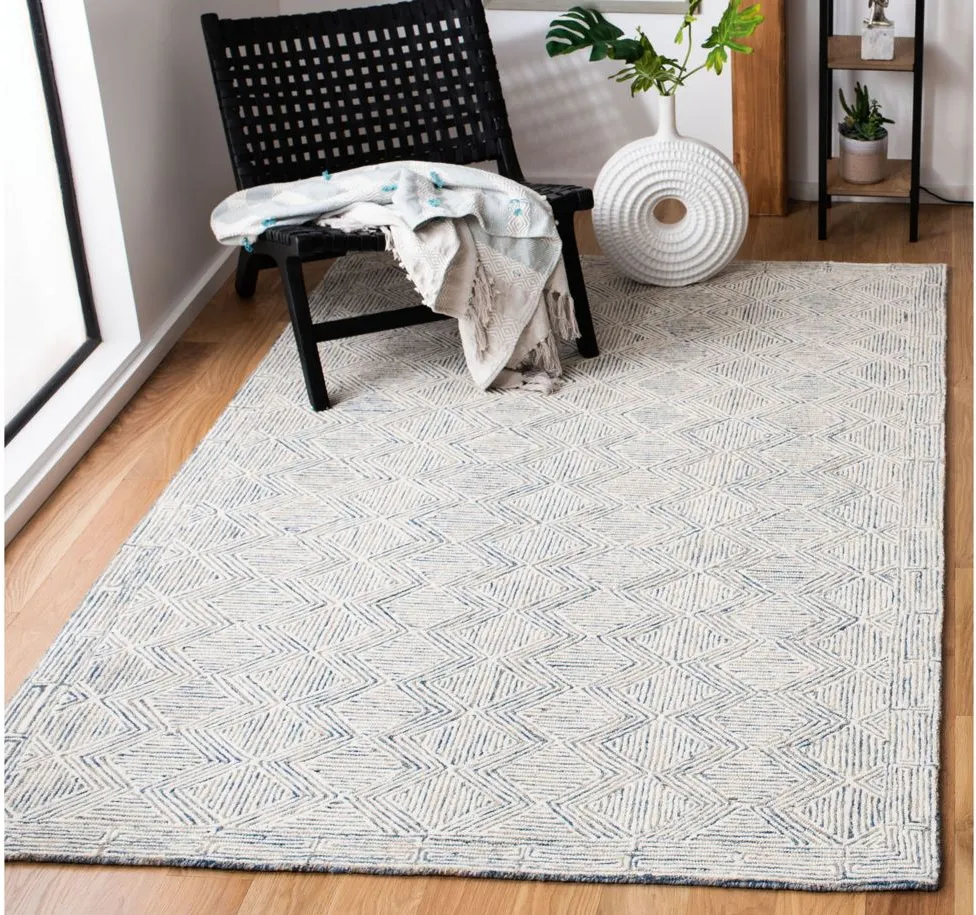 Springfield Area Rug in Blue & Ivory by Safavieh