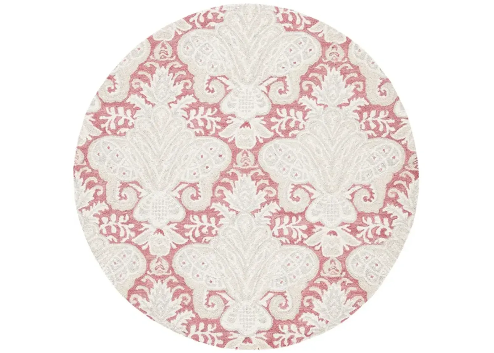 Earthy Area Rug in Pink & Beige by Safavieh