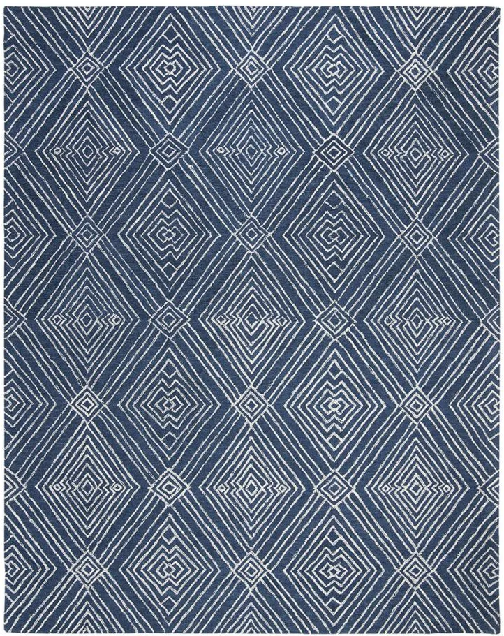 Lopez Area Rug in Navy & Ivory by Safavieh