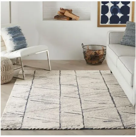 Naples Area Rug in Gray/White by Nourison