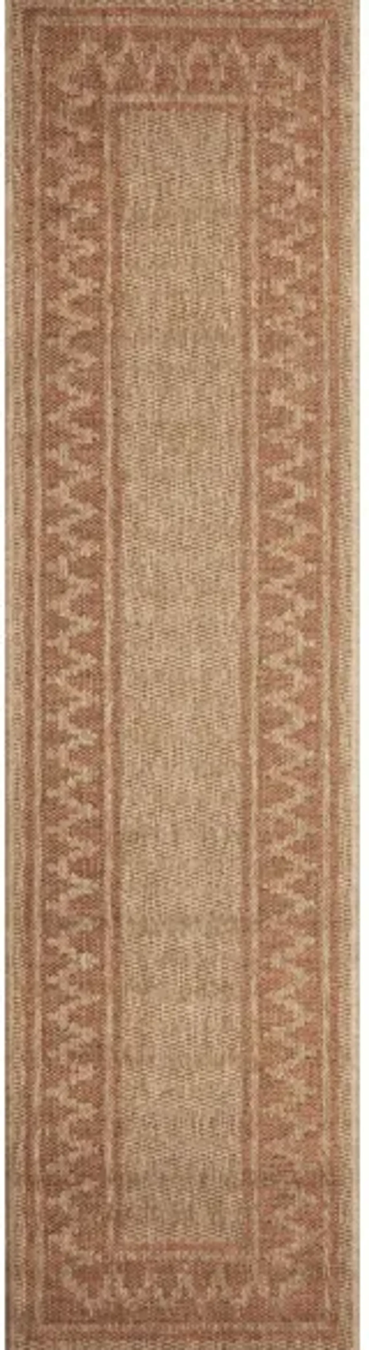 Sahara Indoor/Outdoor Rug in Terracotta by Trans-Ocean Import Co Inc