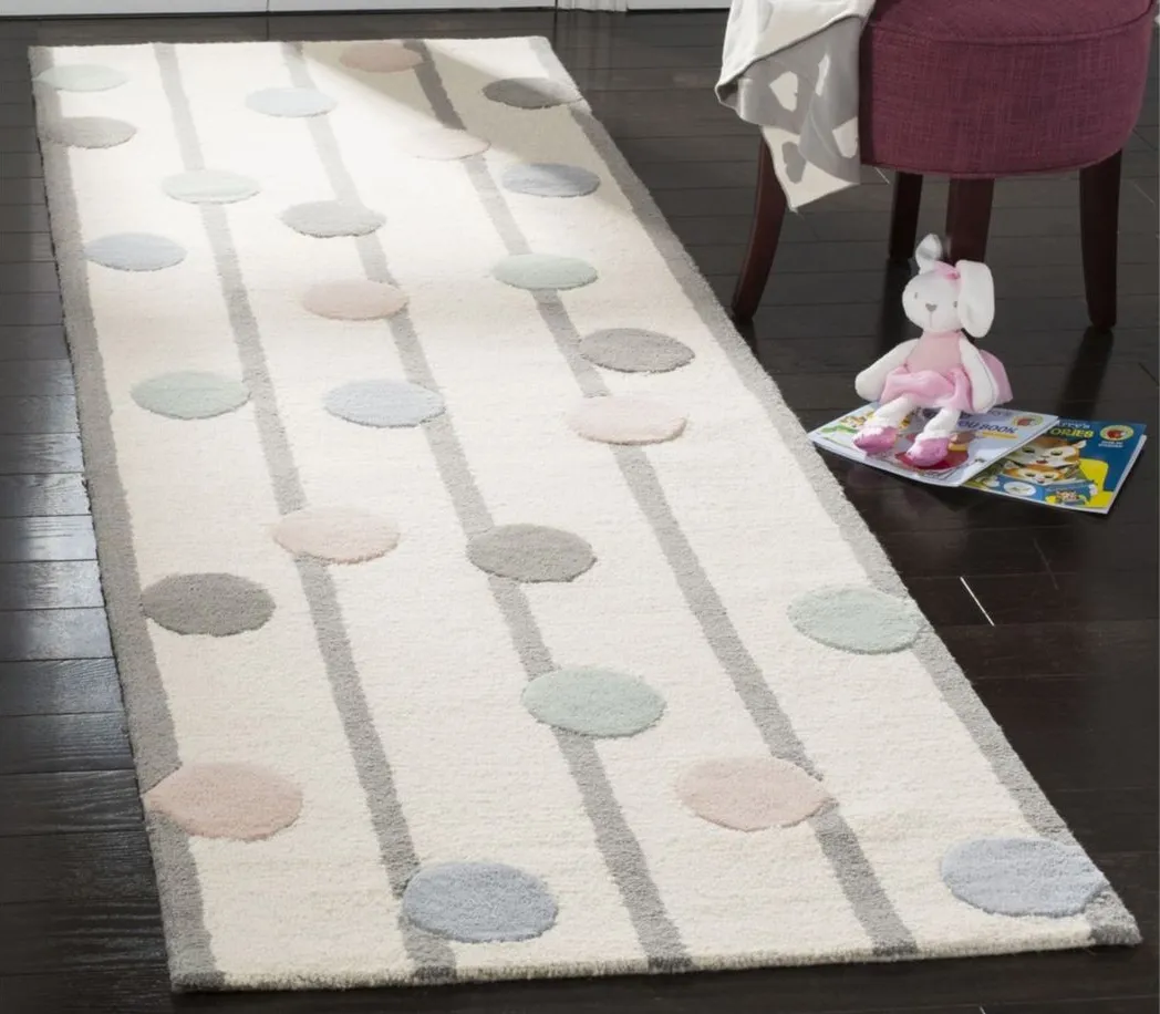 Rory Kid's Area Rug in Ivory & Multi by Safavieh