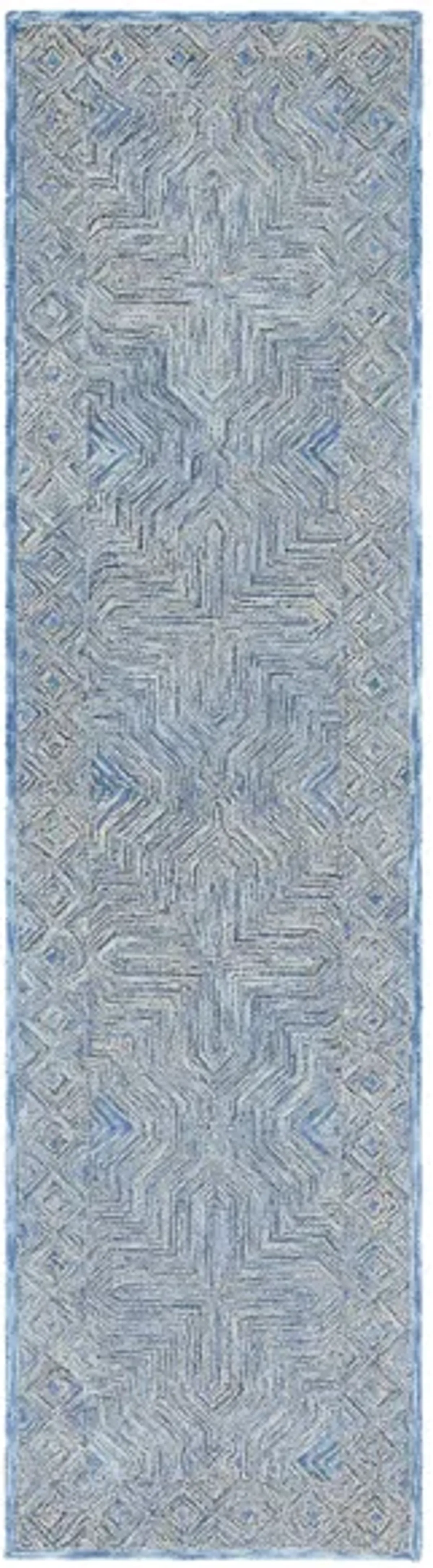 Schneeweiss Runner Rug in Blue by Safavieh