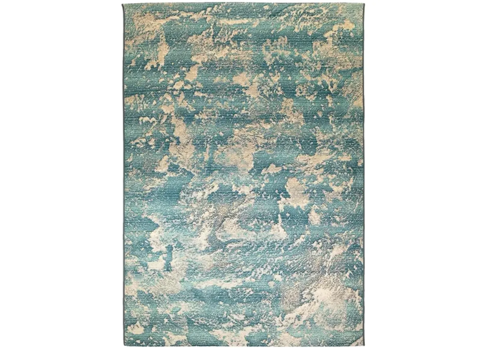 Liora Manne Marina Stormy Indoor/Outdoor Area Rug in Sea by Trans-Ocean Import Co Inc