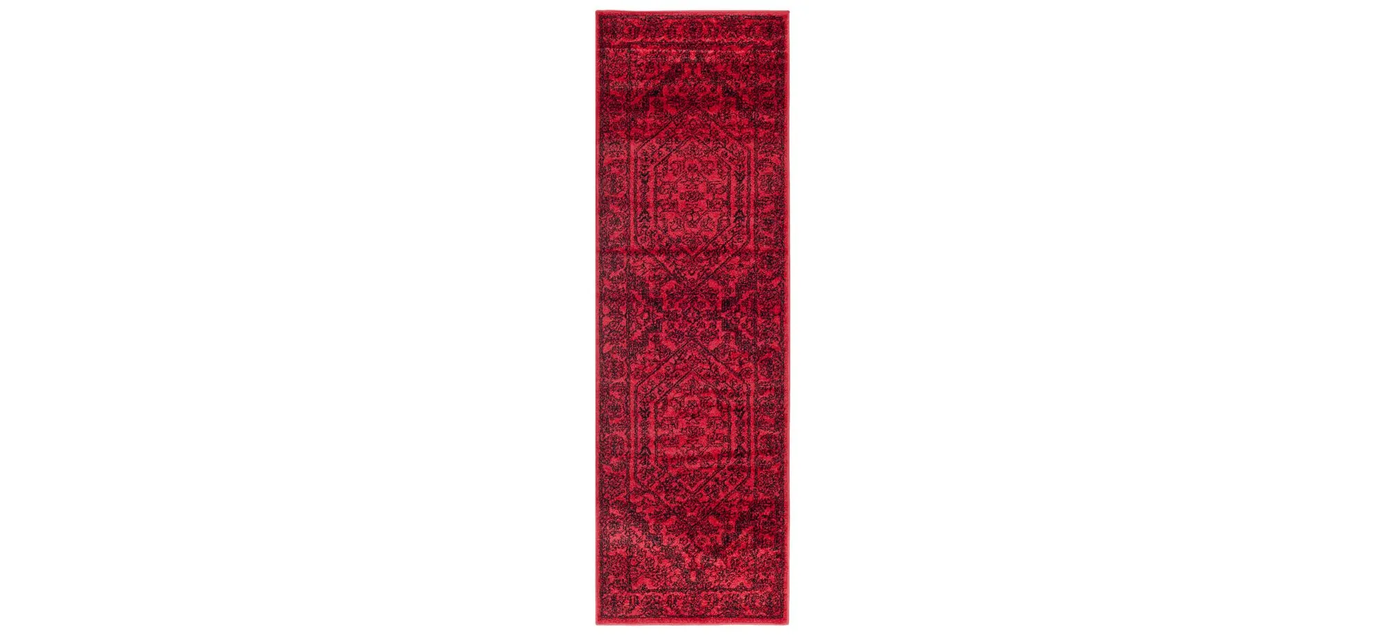 Adirondack Runner Rug in Red/Black by Safavieh