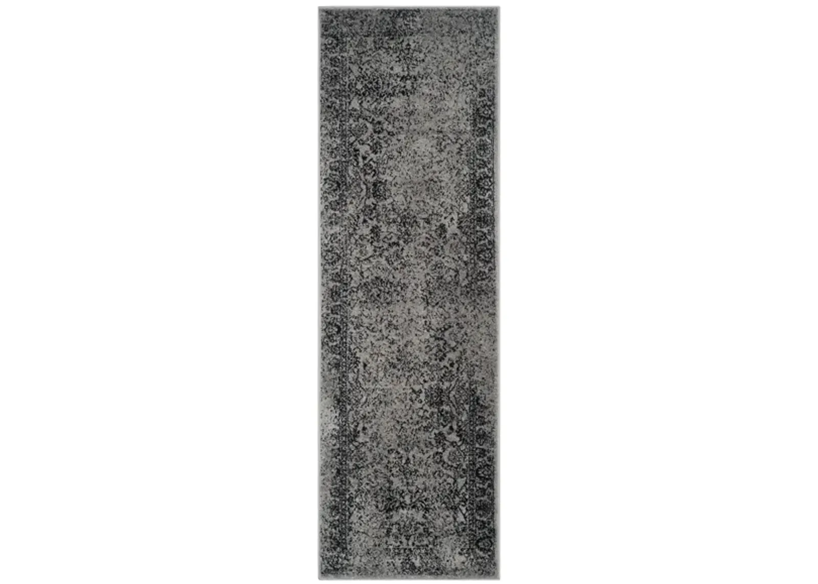 Adirondack Runner Rug in Gray/Black by Safavieh