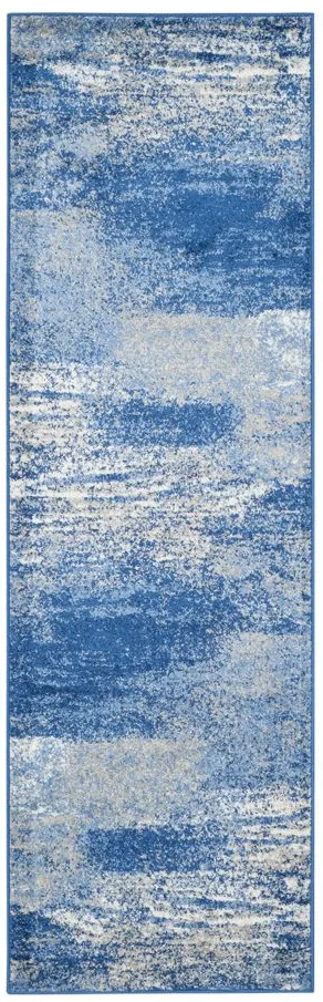 Adirondack Runner Rug in Silver/Blue by Safavieh