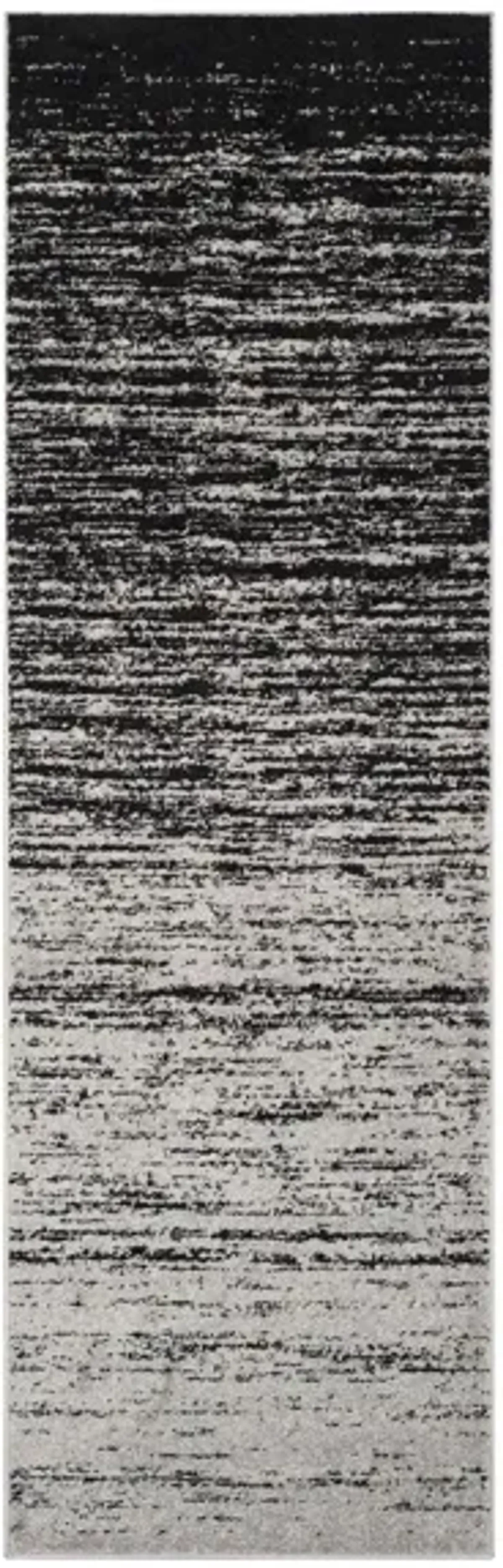 Adirondack Runner Rug in Silver/Black by Safavieh