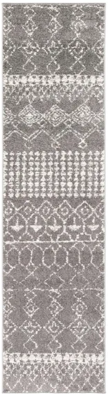 Tulum Runner Rug in Gray/Ivory by Safavieh