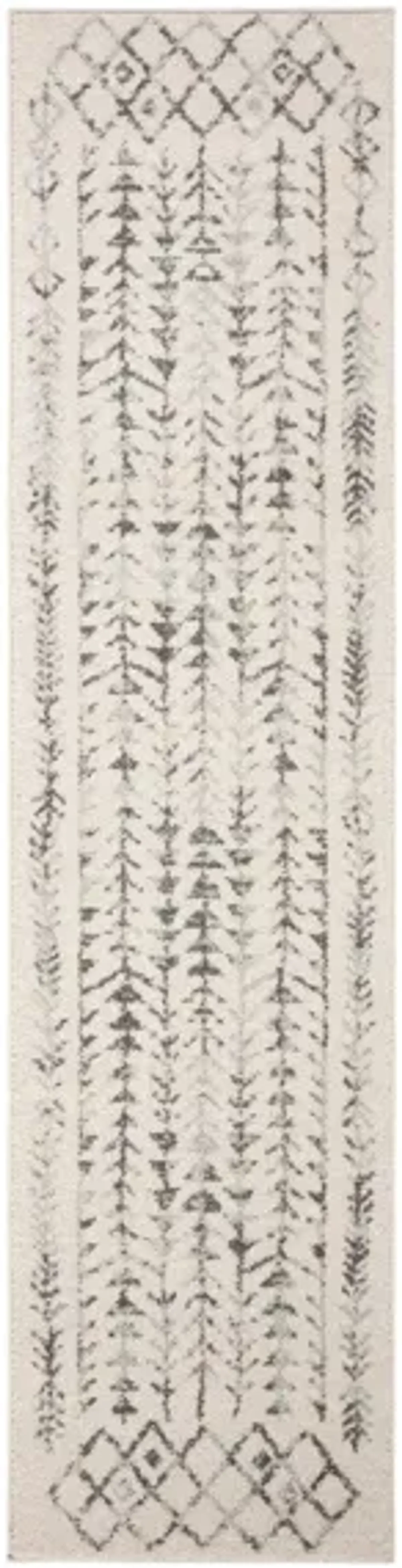 Tulum Runner Rug in Ivory/Gray by Safavieh