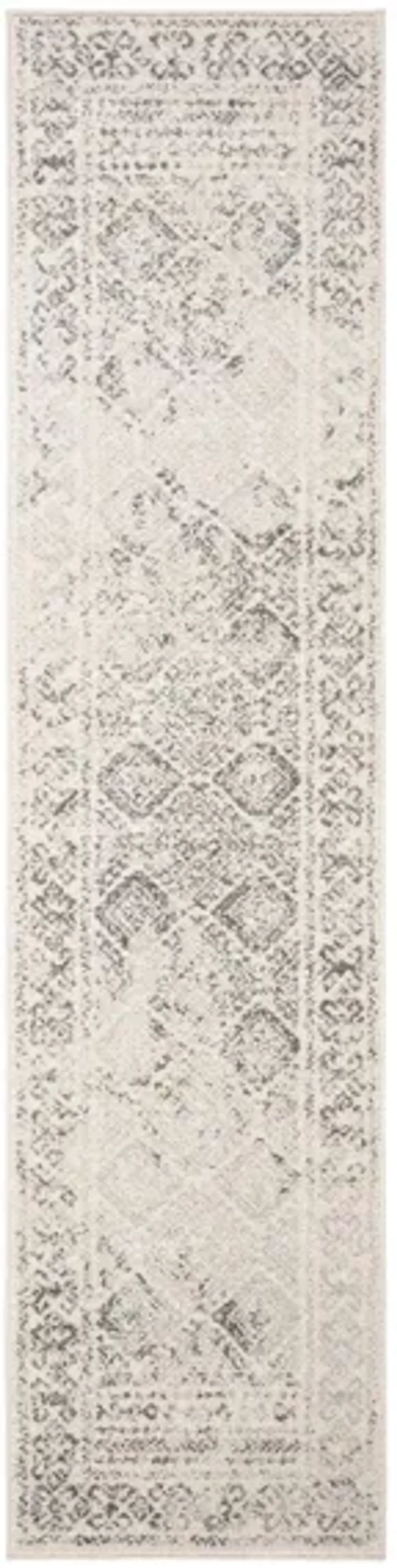 Tulum Runner Rug in Ivory/Gray by Safavieh