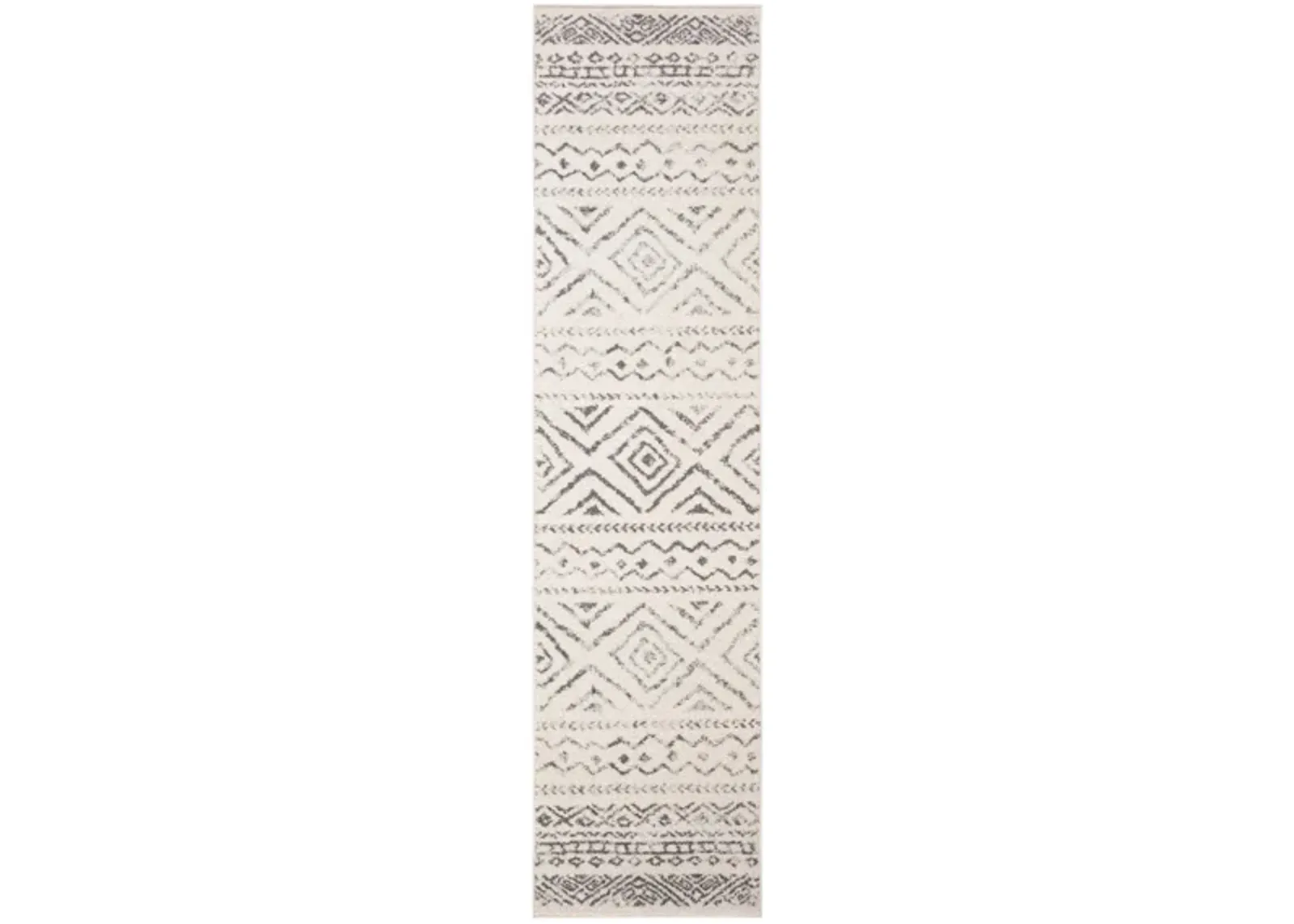 Tulum Runner Rug in Ivory/Gray by Safavieh