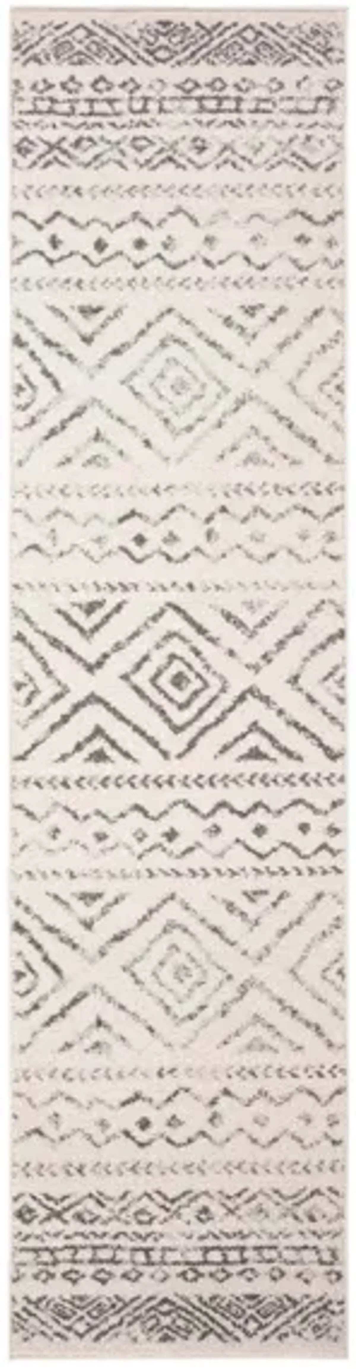 Tulum Runner Rug in Ivory/Gray by Safavieh