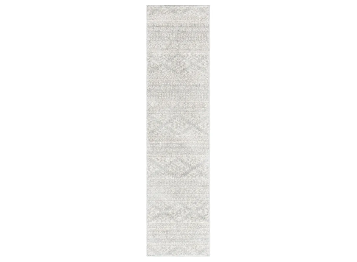 Tulum Runner Rug in Light Gray/Ivory by Safavieh