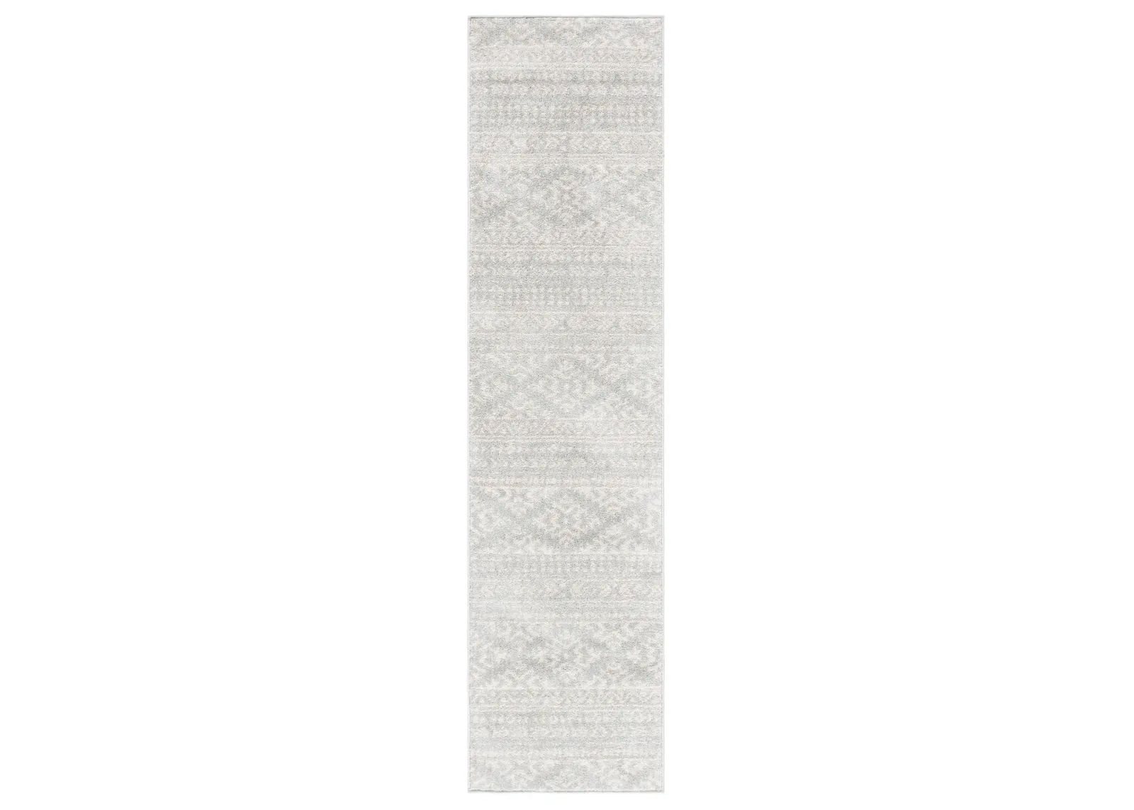 Tulum Runner Rug in Light Gray/Ivory by Safavieh