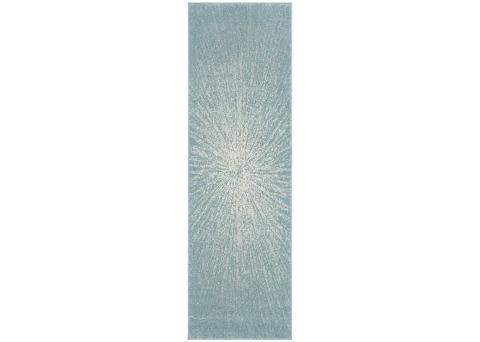 Evoke Runner Rug in Aqua/Ivory by Safavieh