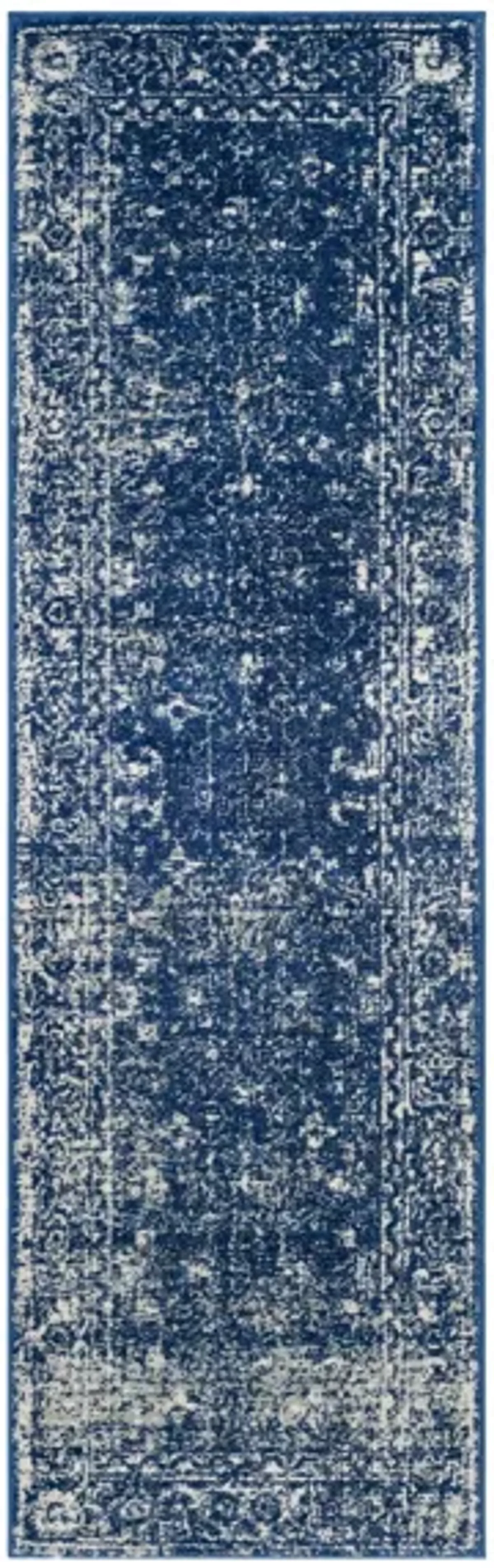 Evoke Runner Rug in Navy/Ivory by Safavieh