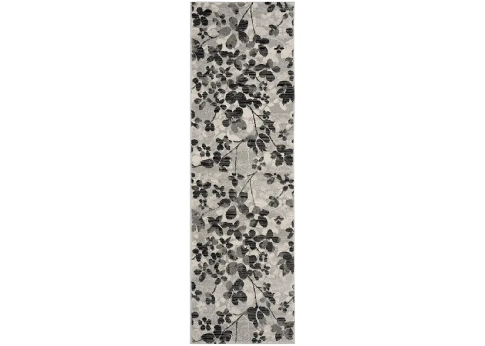 Evoke Runner Rug in Gray/Black by Safavieh