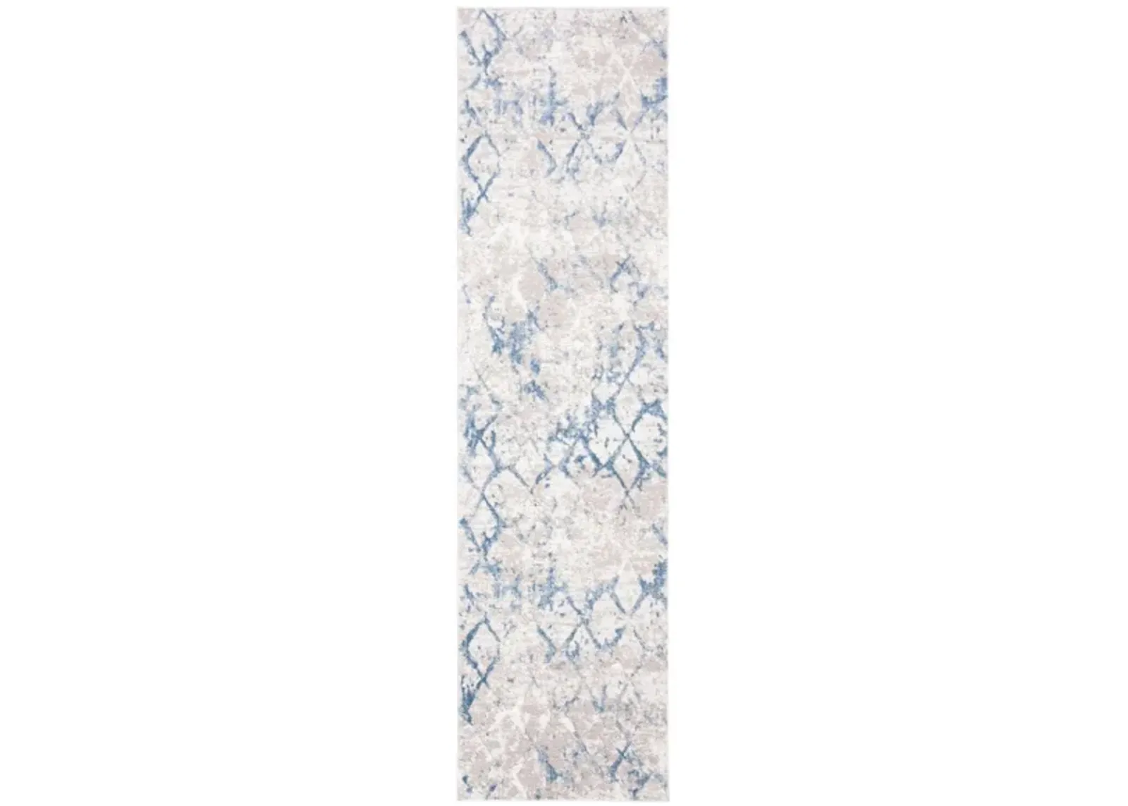 Amelia Runner Rug in Light Gray / Blue by Safavieh