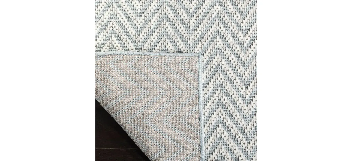 Bermuda Chevron Indoor/Outdoor Round Area Rug