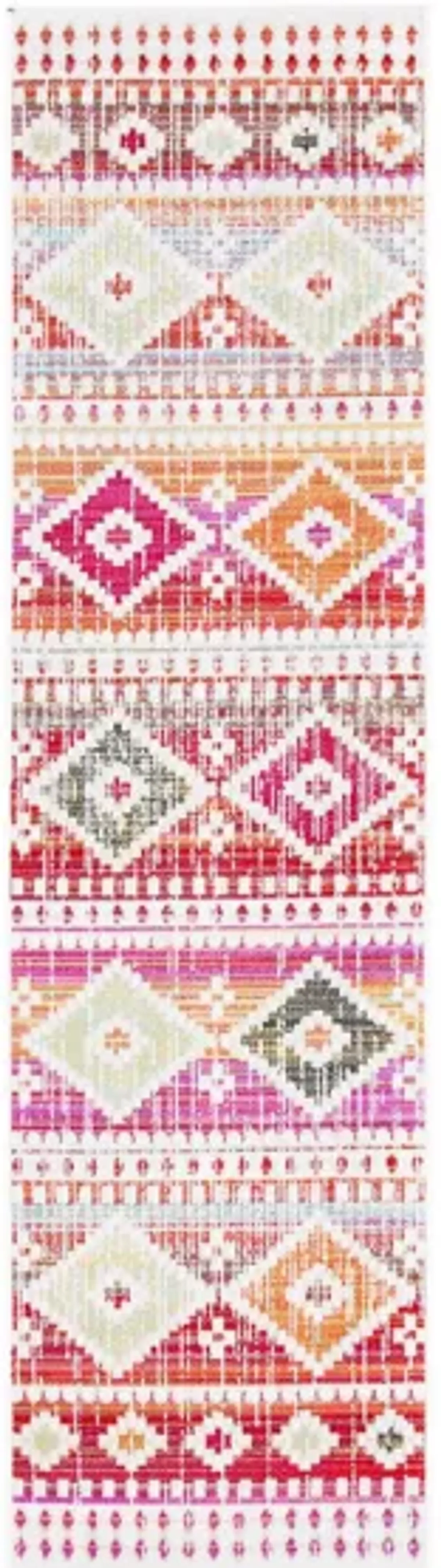 Montage III Area Rug in Red & Fuchsia by Safavieh