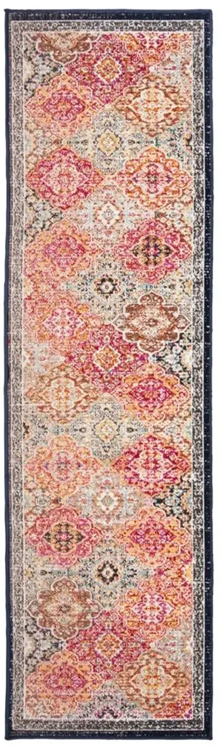 Montage III Area Rug in Red & Aqua by Safavieh