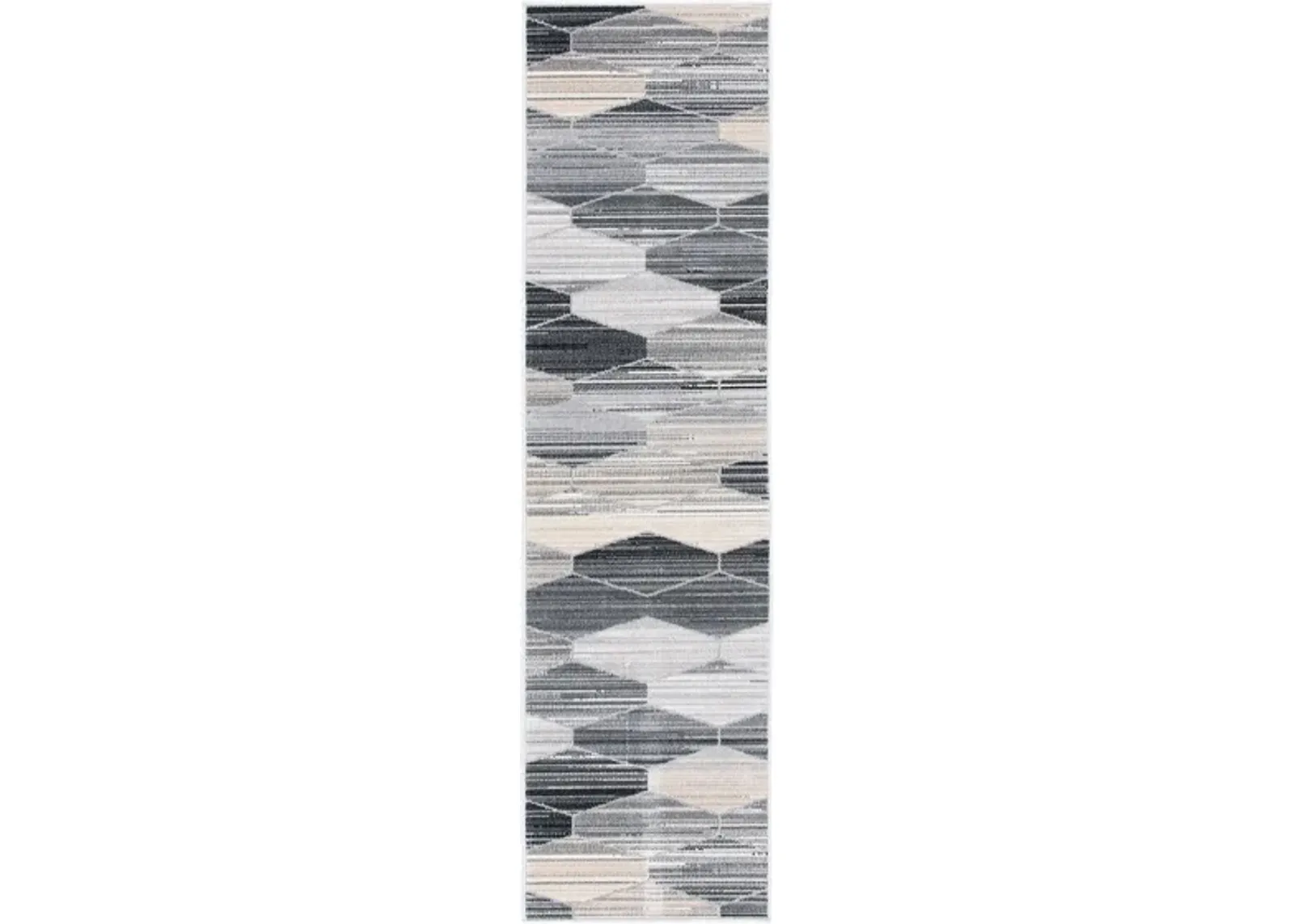 Montage III Area Rug in Gray & Dark Gray by Safavieh