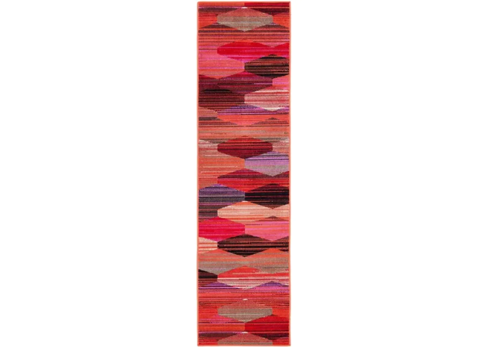 Montage III Area Rug in Red & Fuchsia by Safavieh