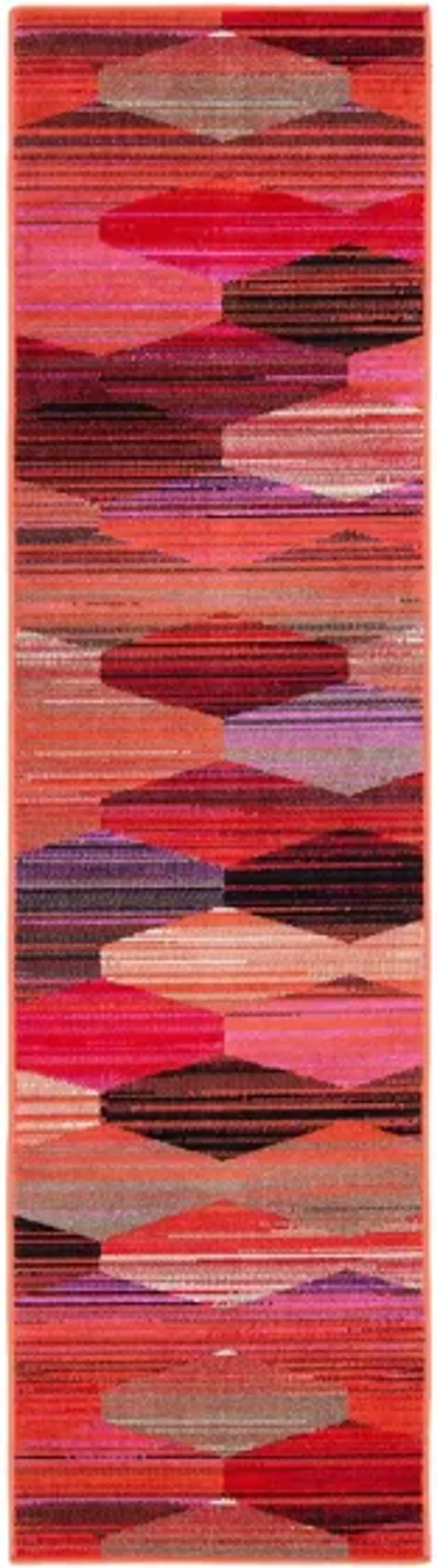 Montage III Area Rug in Red & Fuchsia by Safavieh