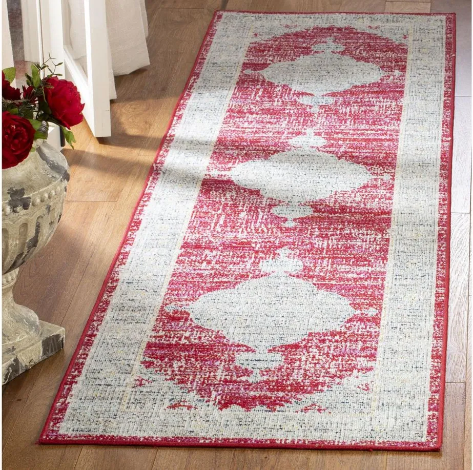 Montage IV Area Rug in Rose & Gray by Safavieh