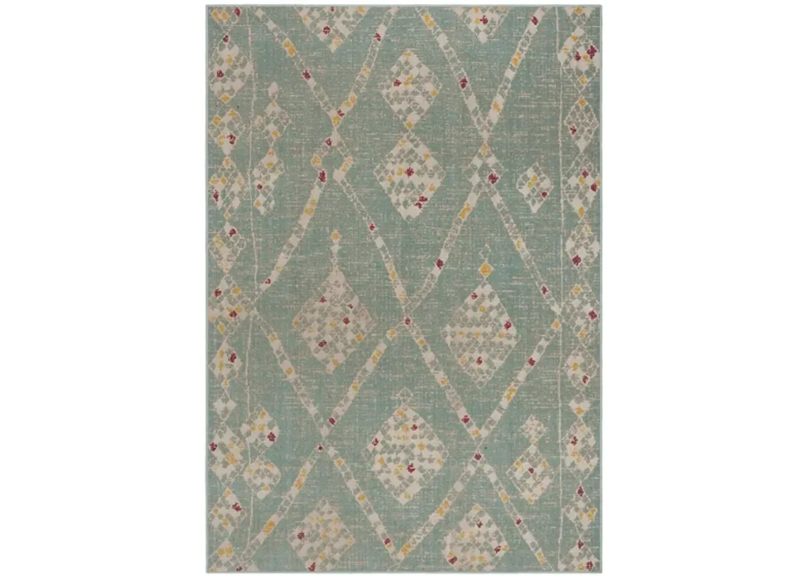 Montage IV Area Rug in Aqua & Beige by Safavieh