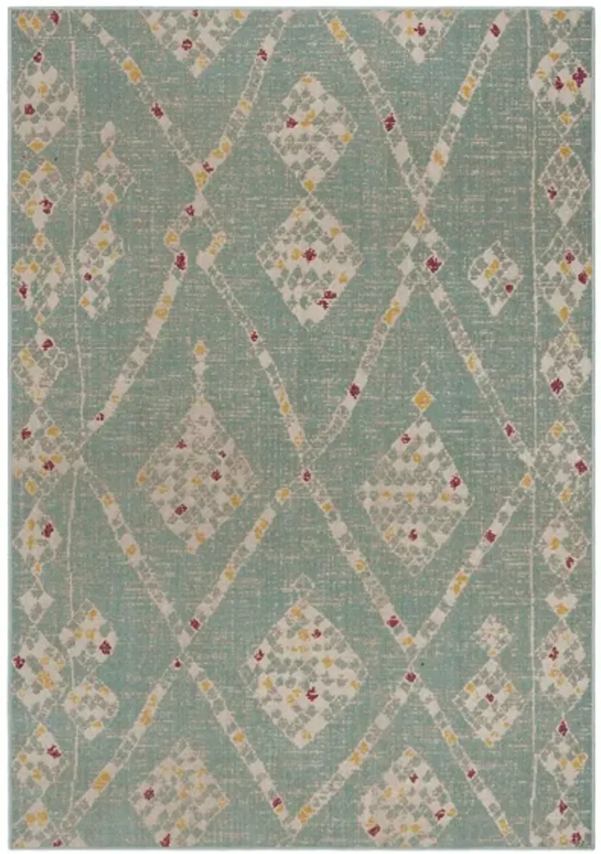 Montage IV Area Rug in Aqua & Beige by Safavieh