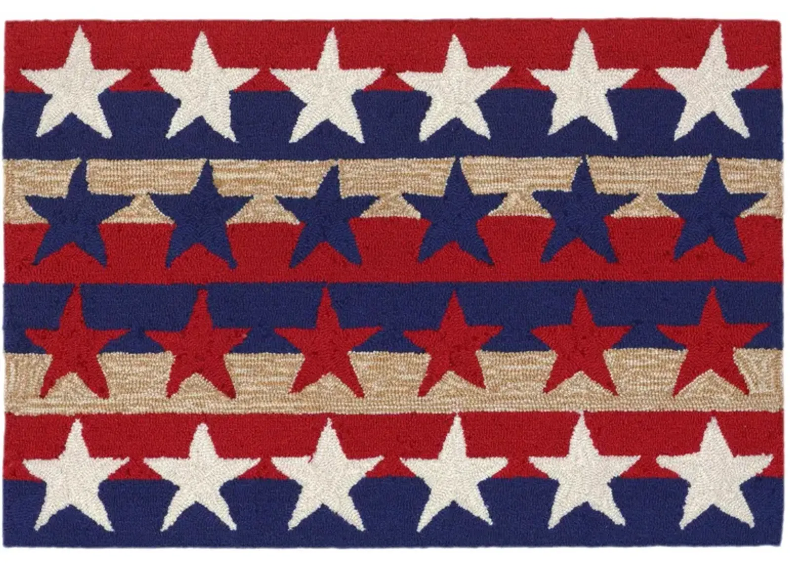 Frontporch Stars & Stripes Indoor/Outdoor Area Rug in Americana by Trans-Ocean Import Co Inc