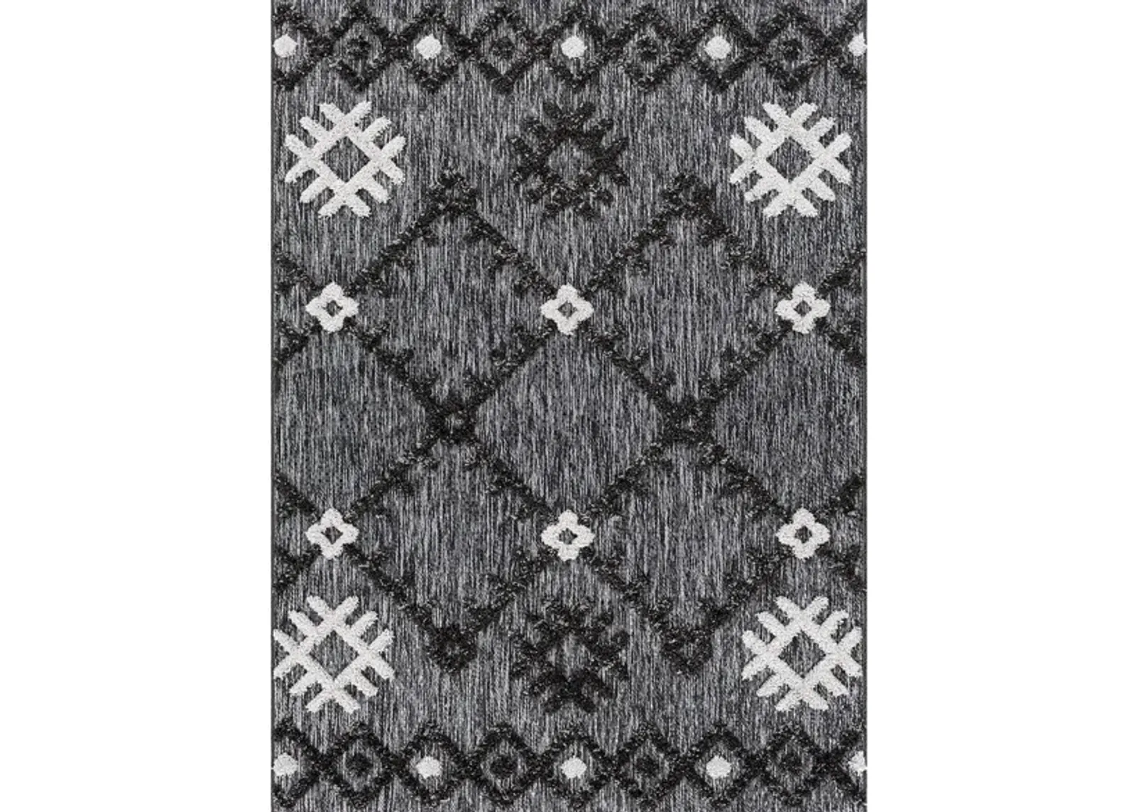 Toledo Area Rug in Light Gray, Gray, Black by Surya