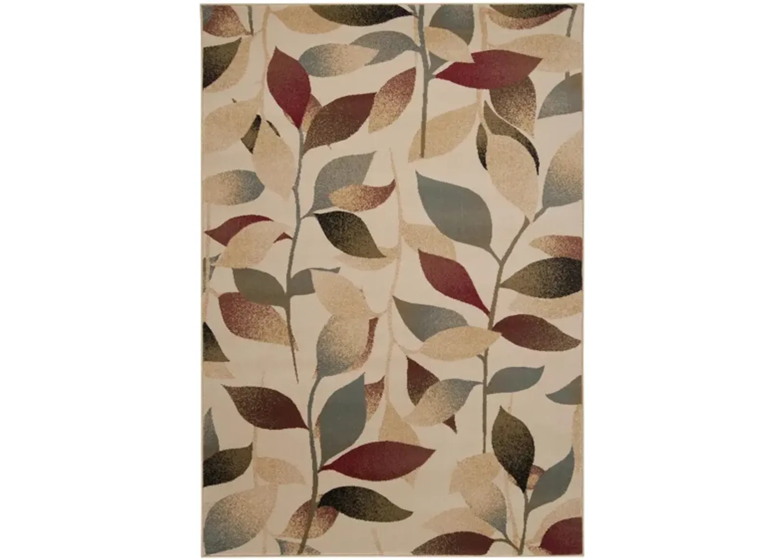 Riley Area Rug in Dark Red, Dark Brown, Camel, Pear, Charcoal, Black, Tan by Surya