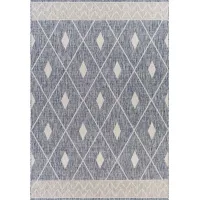 Tuareg Area Rug in Pale Blue, Tan, Navy, Blue, Taupe, Off-White, Gray by Surya
