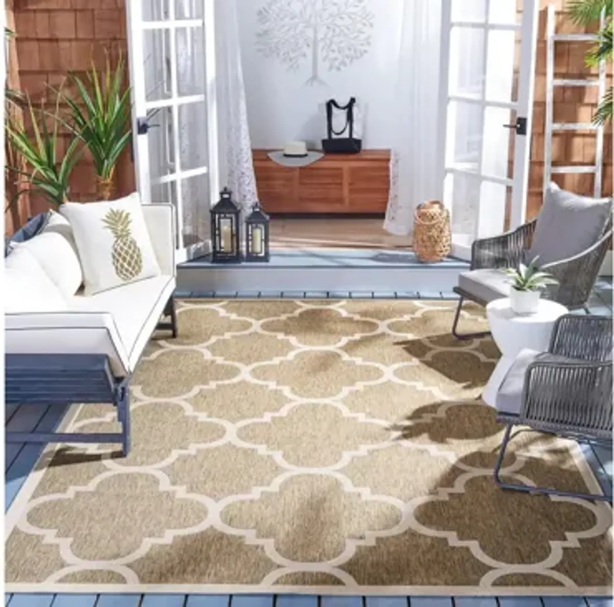 Courtyard Morocco Indoor/Outdoor Area Rug