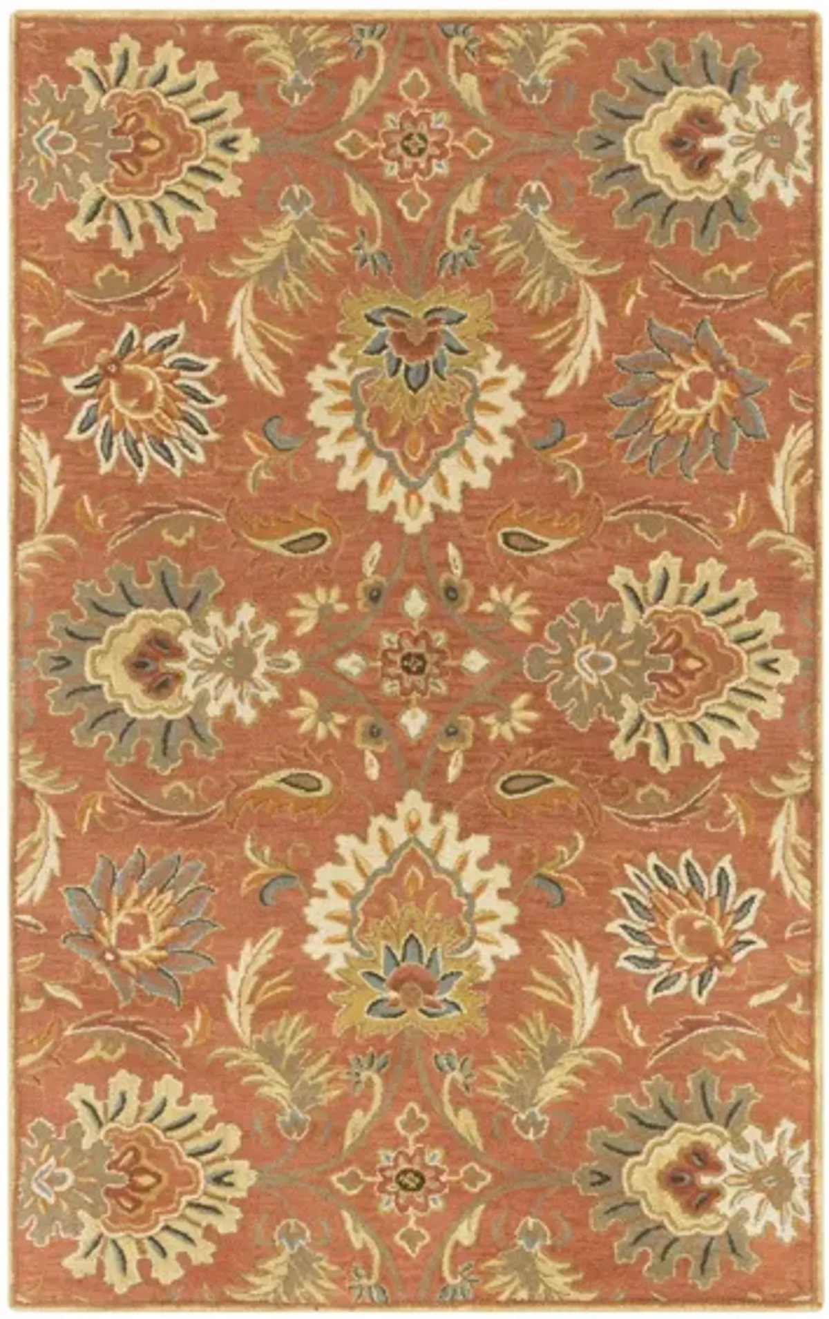 Caesar Area Rug in Camel, Burnt Orange, Sage, Clay, Olive, Moss, Taupe, Dark Brown by Surya