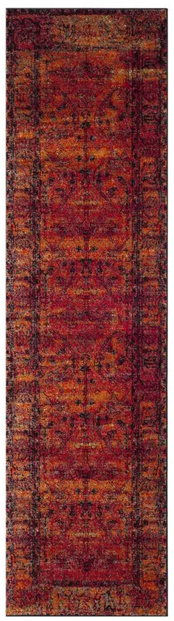 Vintage Hamadan I Area Rug in Orange by Safavieh