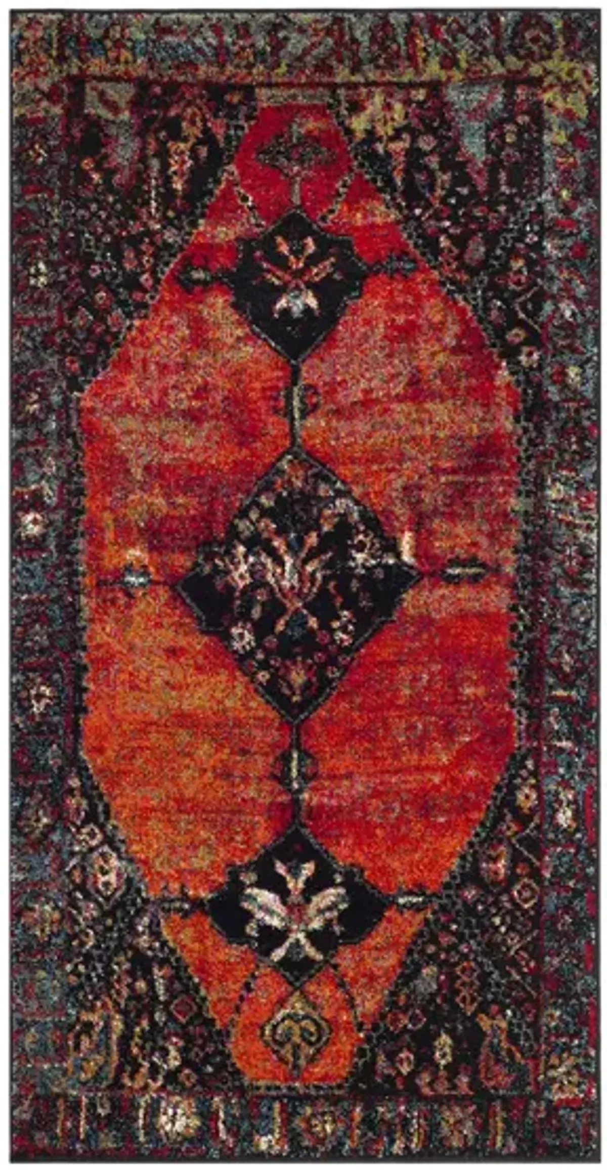 Vintage Hamadan I Area Rug in Orange & Red by Safavieh