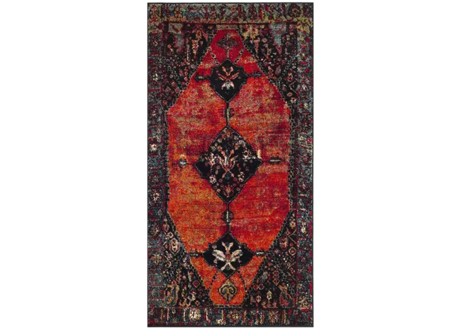 Vintage Hamadan I Area Rug in Orange & Red by Safavieh