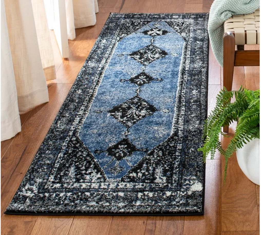 Vintage Hamadan I Area Rug in Blue & Grey by Safavieh